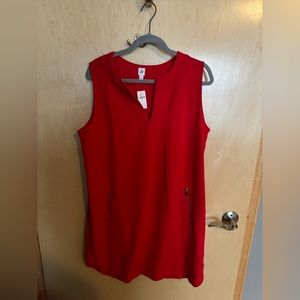 NWT Gap women’s shift dress in red size 16